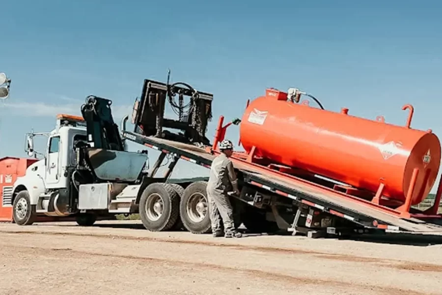 large fuel storage tanks